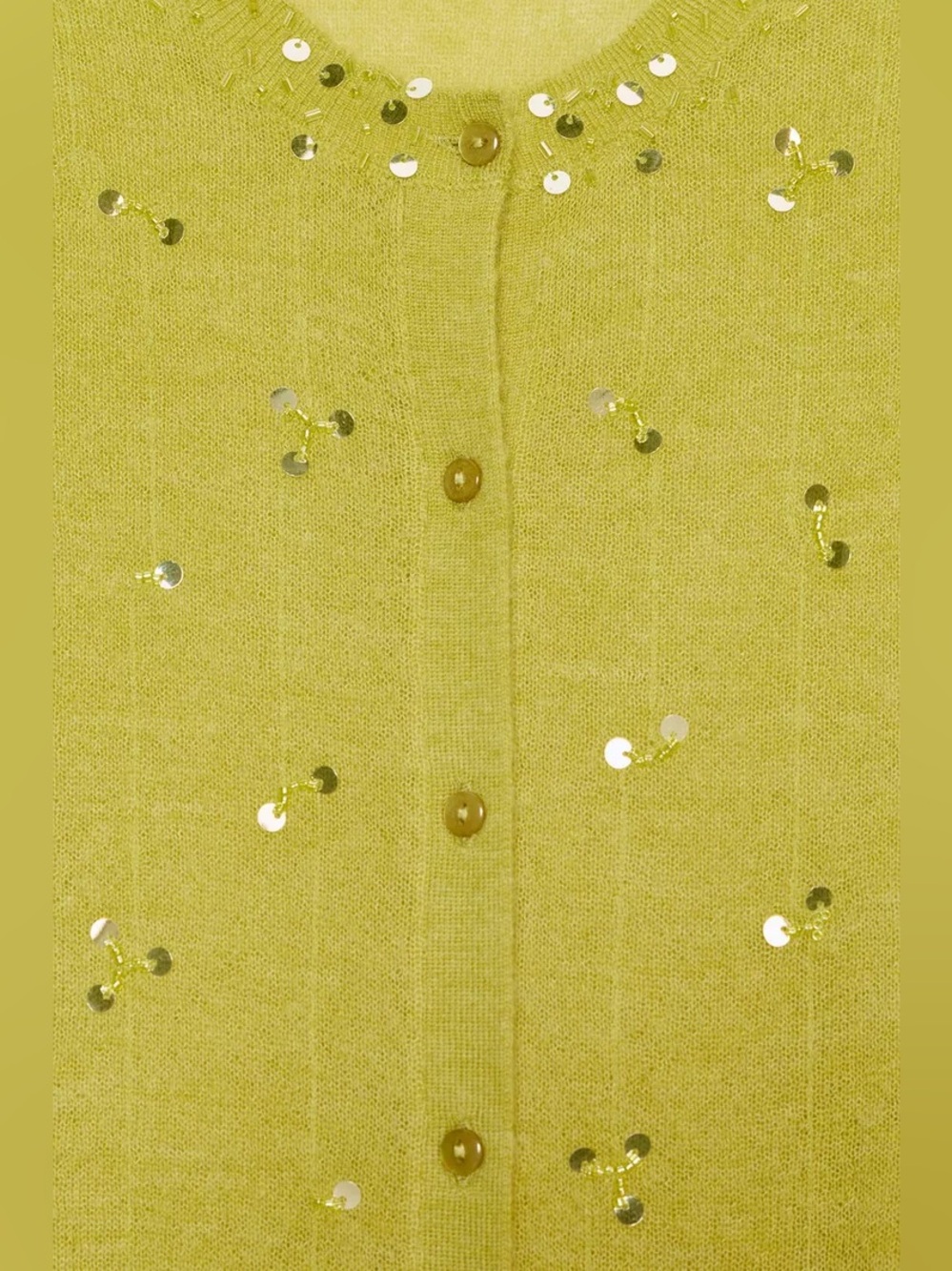 ZARA SEQUIN KNIT CARDIGAN - Picture 8 of 11